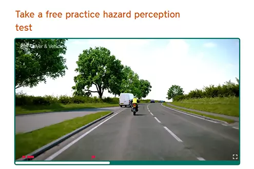 Bezplatný řidičský průkaz na zkoušku vnímání bezpečnosti silničního provozu v Anglii