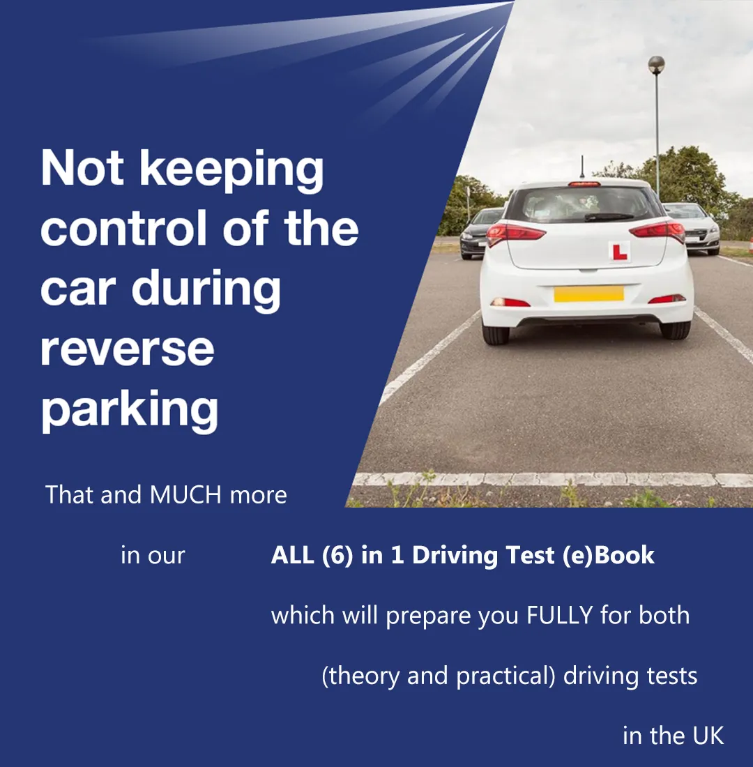 Not keeping control of the car during reverse parking