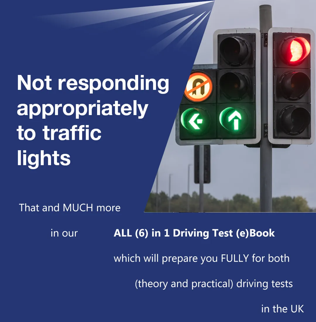 Driving mistakes - Not responding appropriately to traffic lights