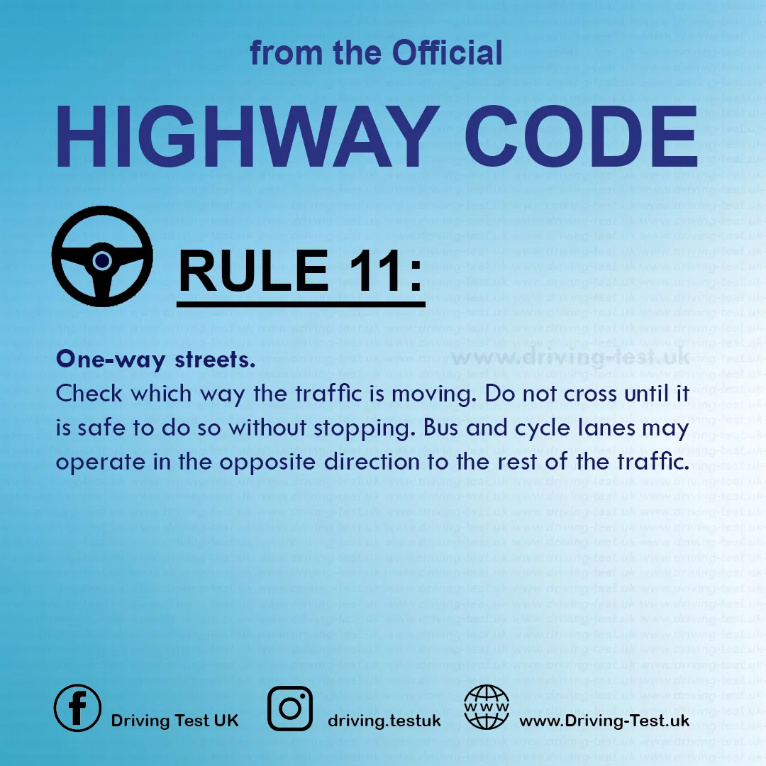 The Highway Code UK pdf Driving Rules for pedestrians Rule 11