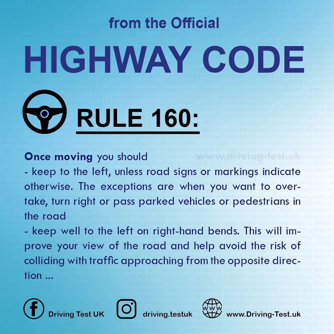 The Official Highway Code of Great Britain free pdf Using the road Rule 160