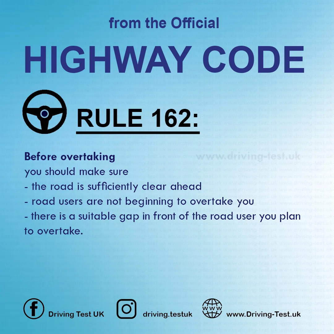 The Official Highway Code of Great Britain free pdf Using the road Rule 162