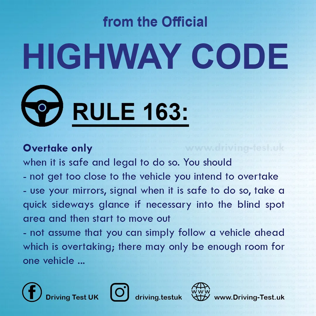 The Official Highway Code of Great Britain free pdf Using the road Rule 163