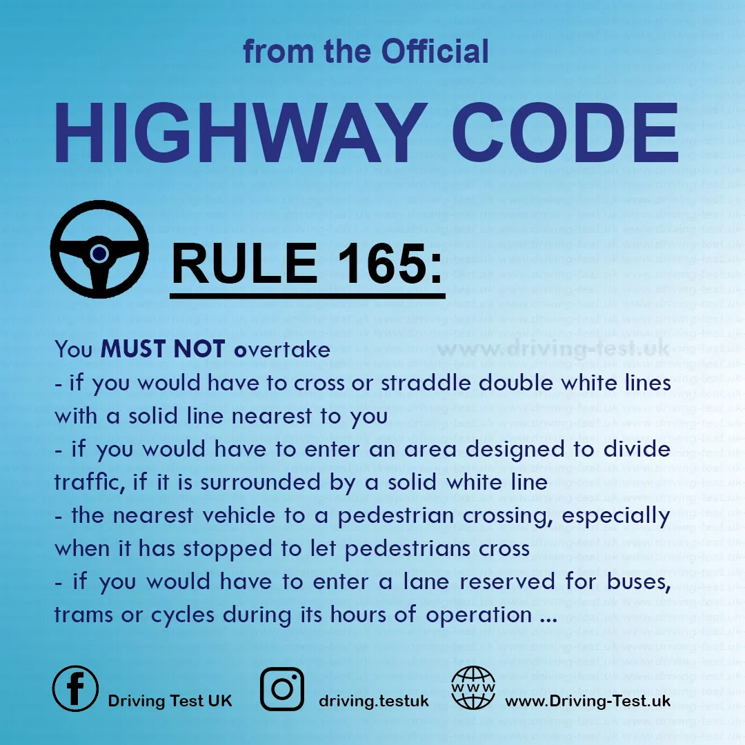 The Official Highway Code of Great Britain free pdf Using the road Rule 165