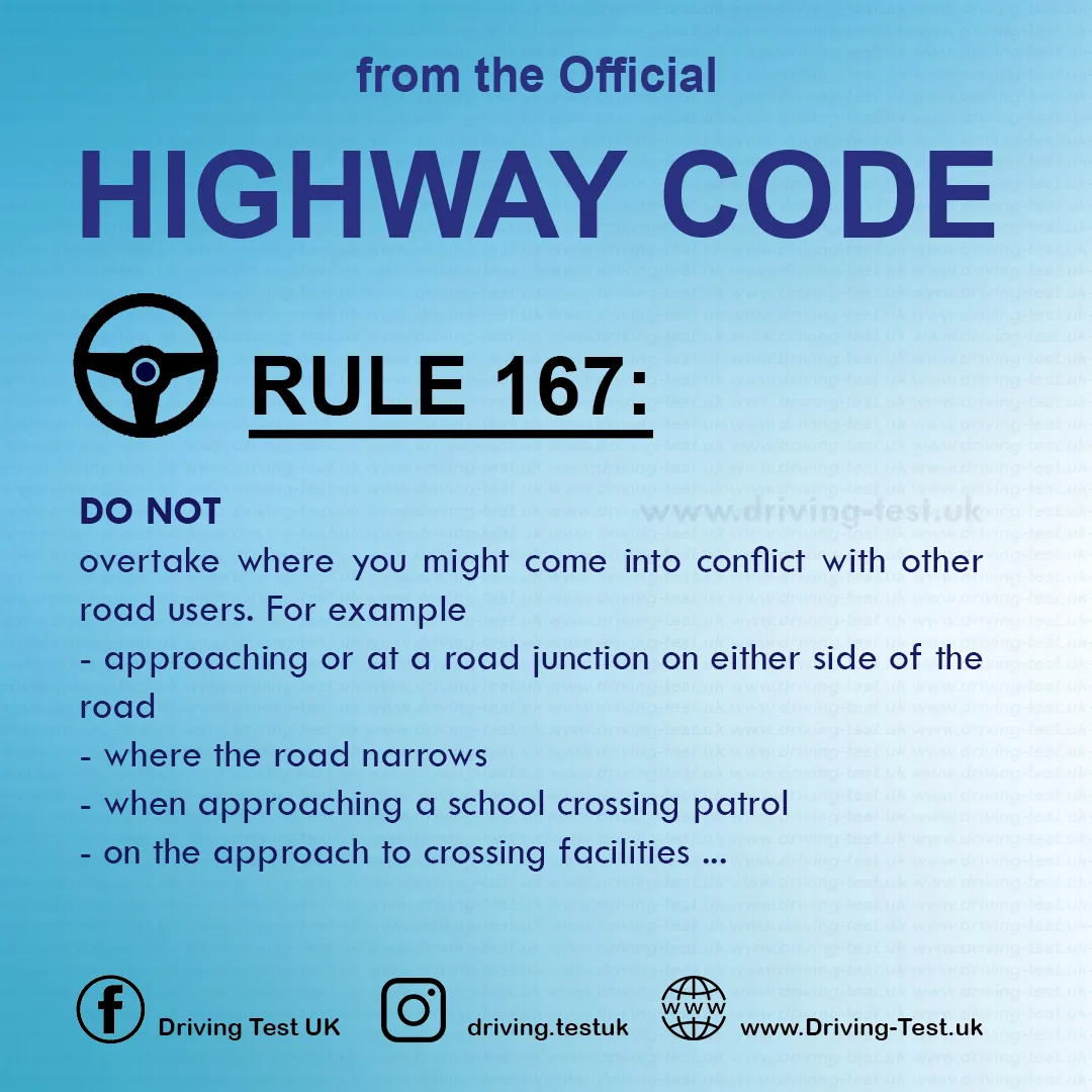 The Official Highway Code of Great Britain free pdf Using the road Rule 167