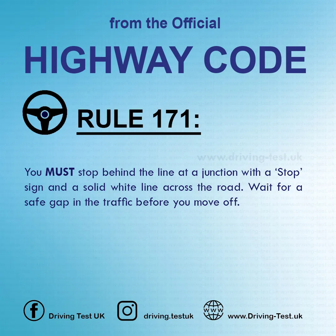 The Official Highway Code of Great Britain free pdf Using the road Rule 171