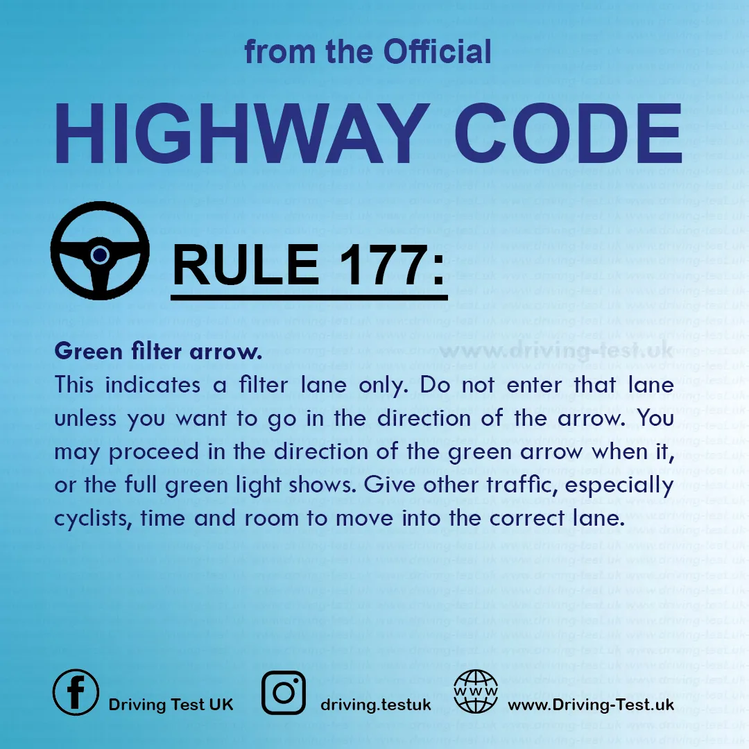 The Official Highway Code of Great Britain free pdf Using the road Rule 177