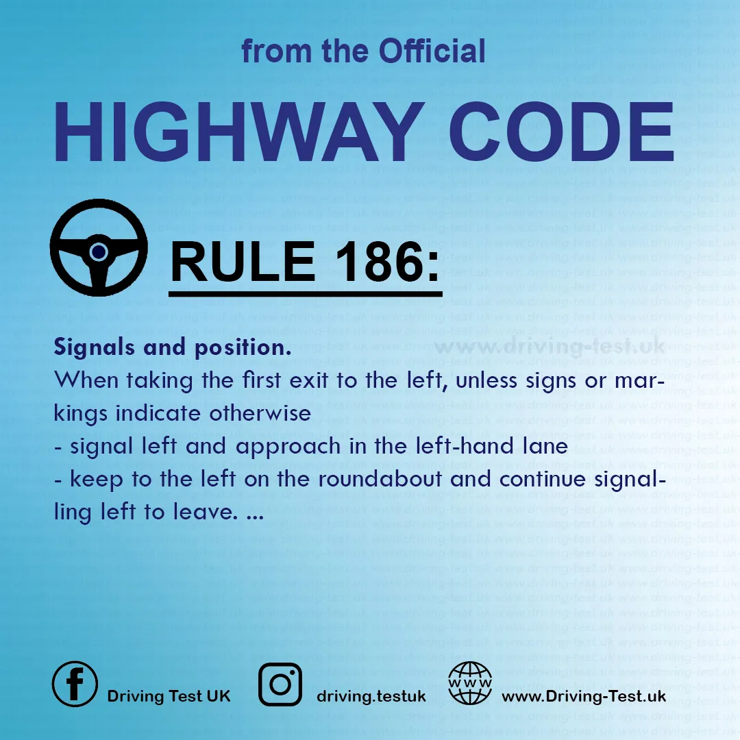The Official Highway Code of Great Britain free pdf Using the road Rule 186