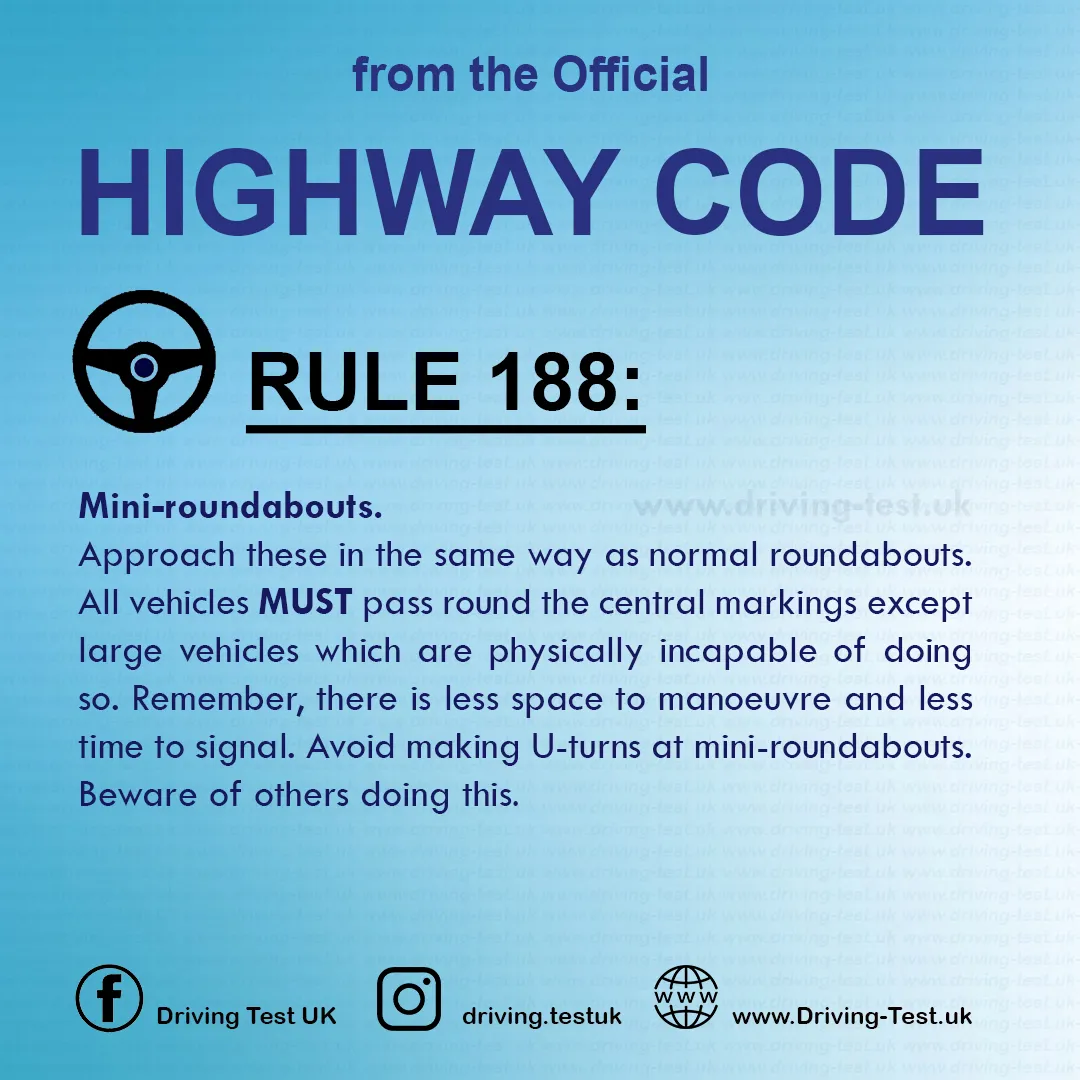 The Official Highway Code of Great Britain free pdf Using the road Rule 188