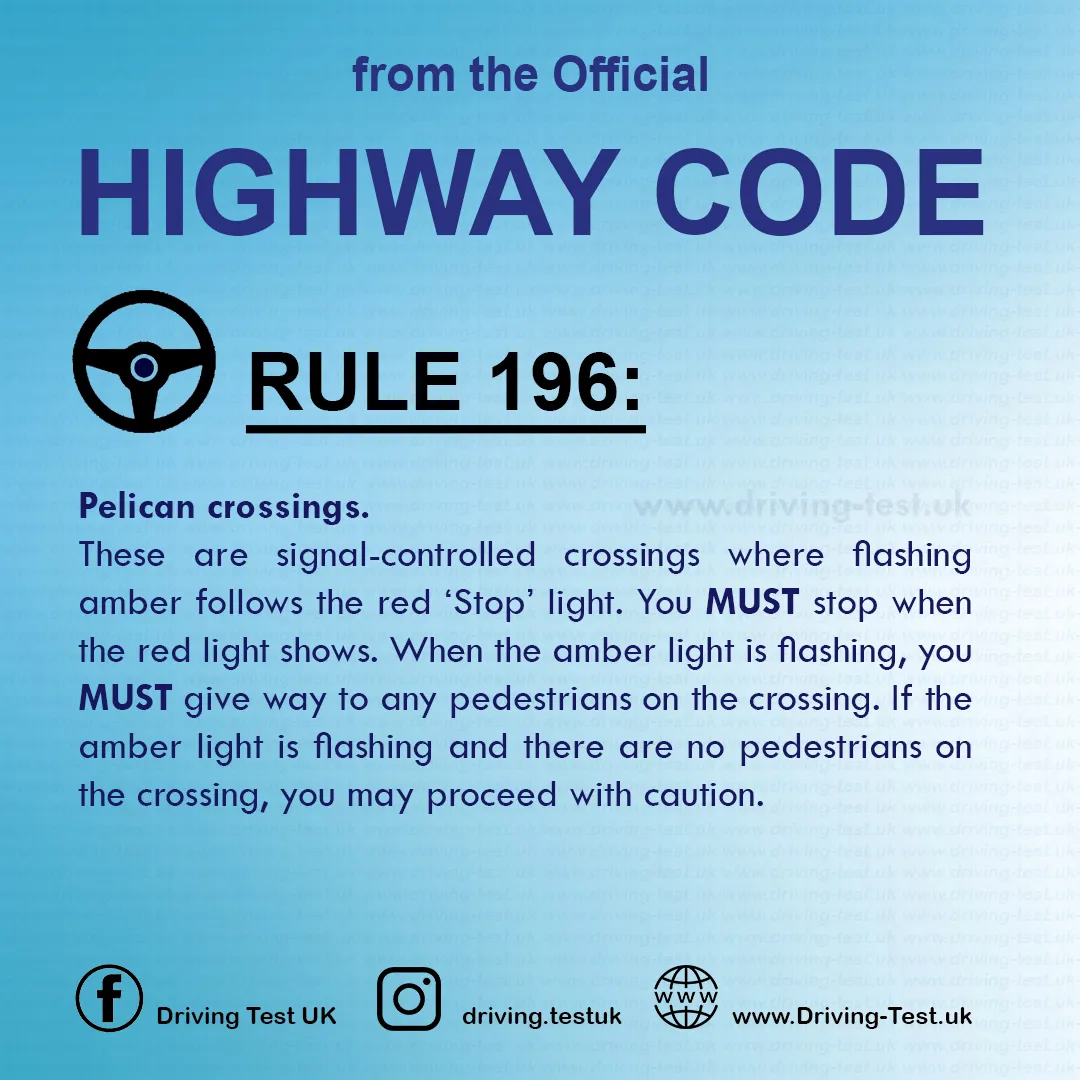 The Official Highway Code of Great Britain free pdf Using the road Rule 196