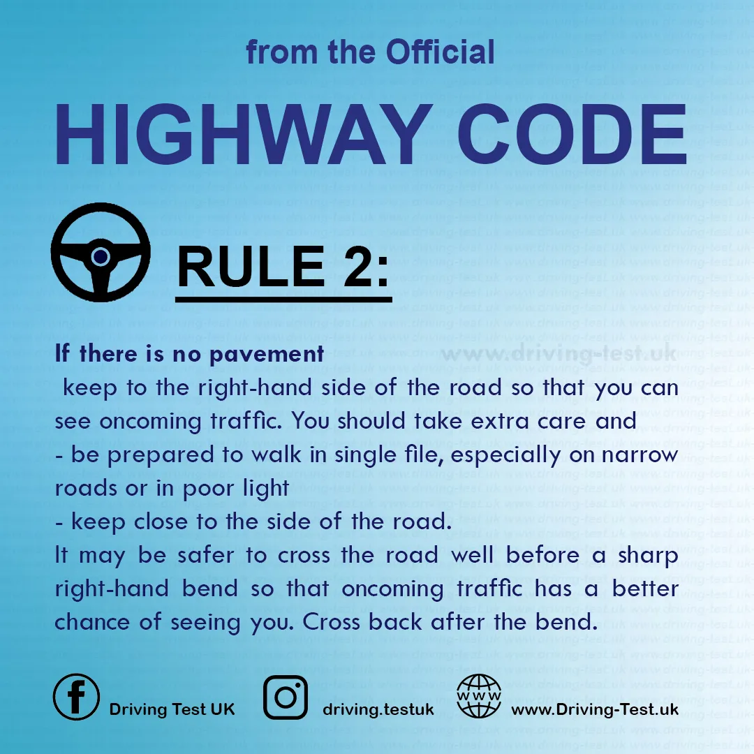 The Highway Code UK pdf Driving Rules for pedestrians Rule 2