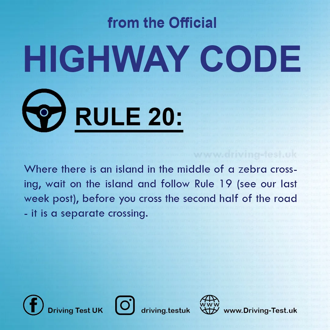 The Highway Code UK pdf Driving Rules for pedestrians Rule 20