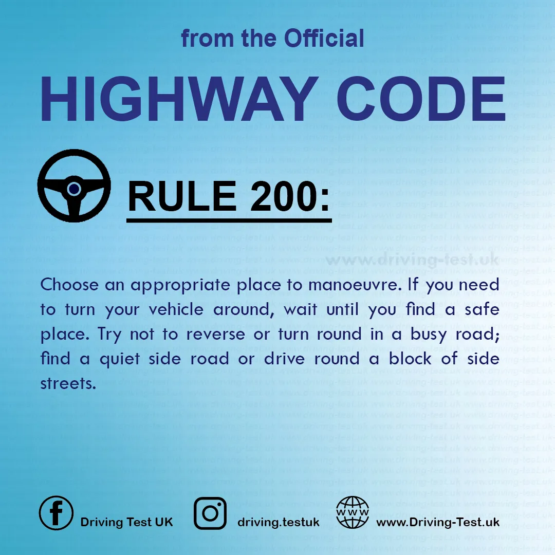 The Official Highway Code of Great Britain free pdf Using the road Rule 200