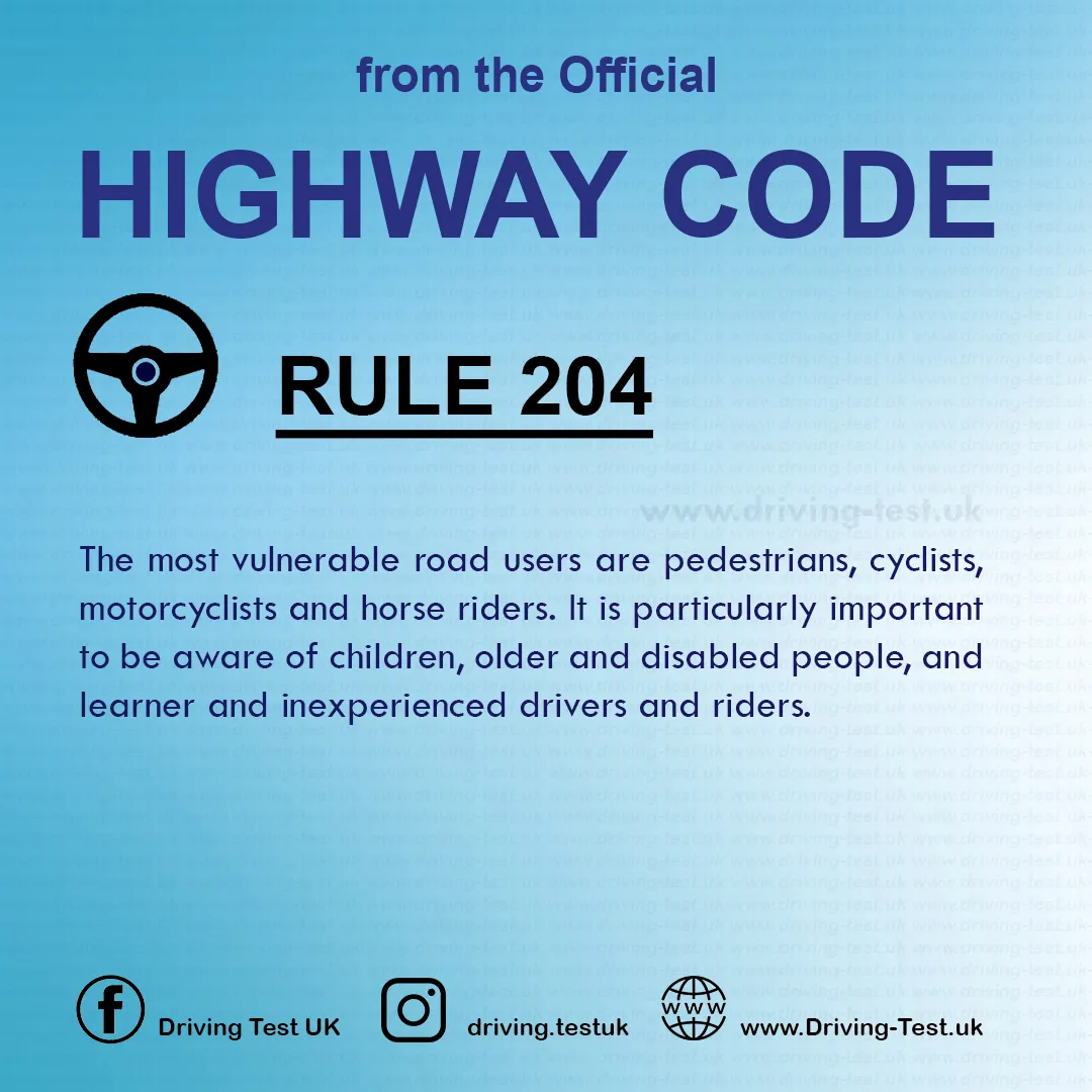 The Official Highway Code of Great Britain free pdf Using the road Rule 204
