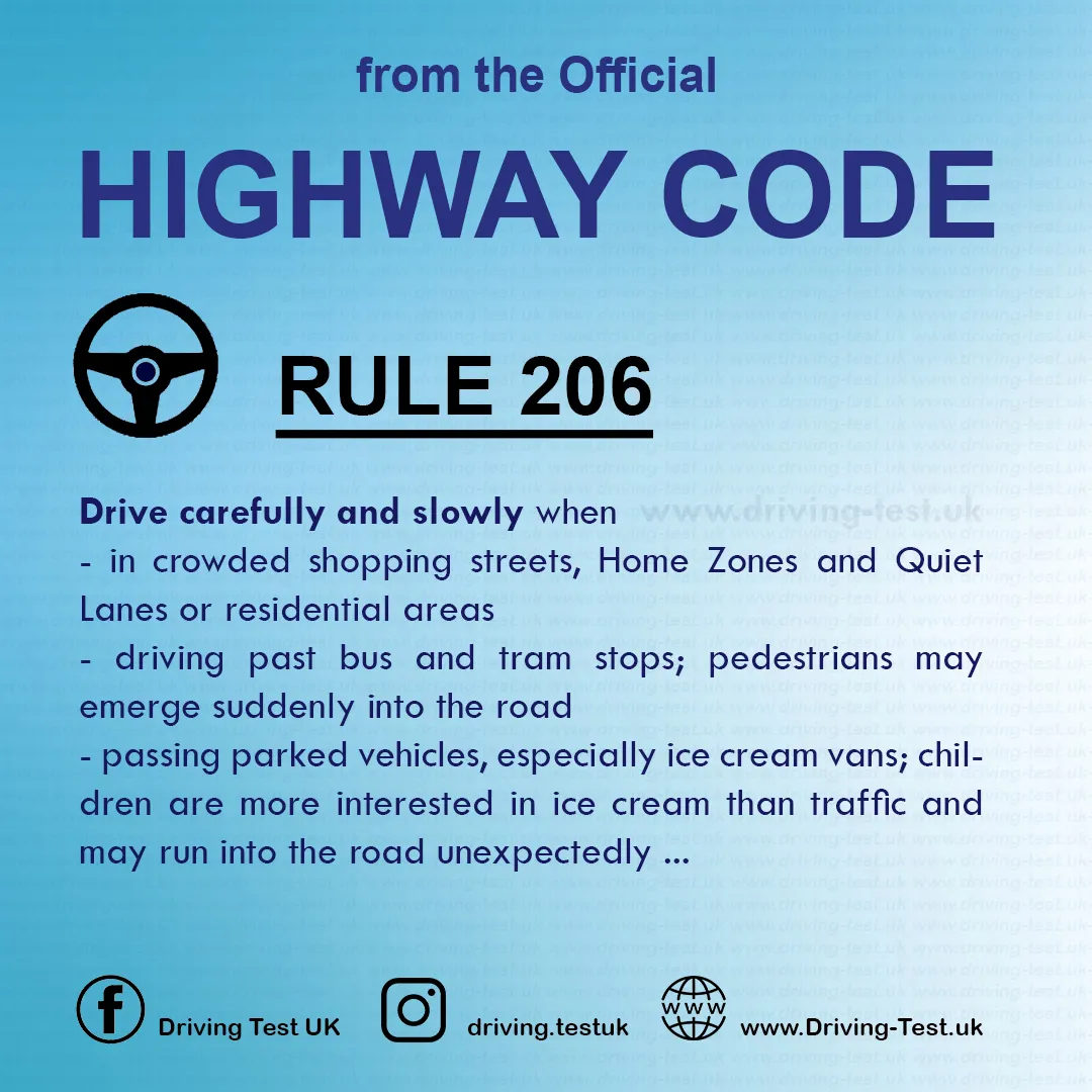 The Official Highway Code of Great Britain free pdf Using the road Rule 206