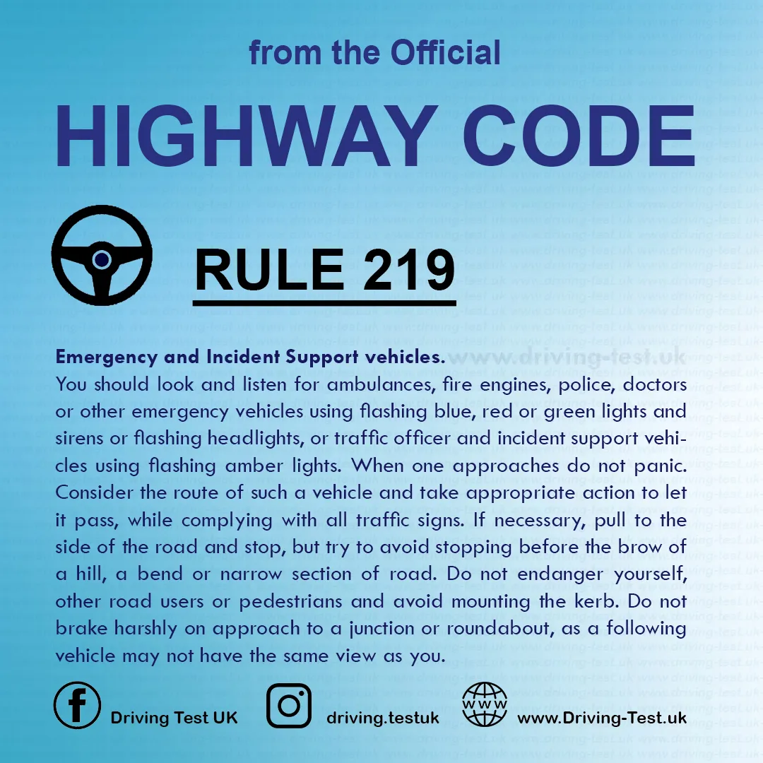 Vulnerable road users requiring extra care Highway Code UK driving licence Rule 219