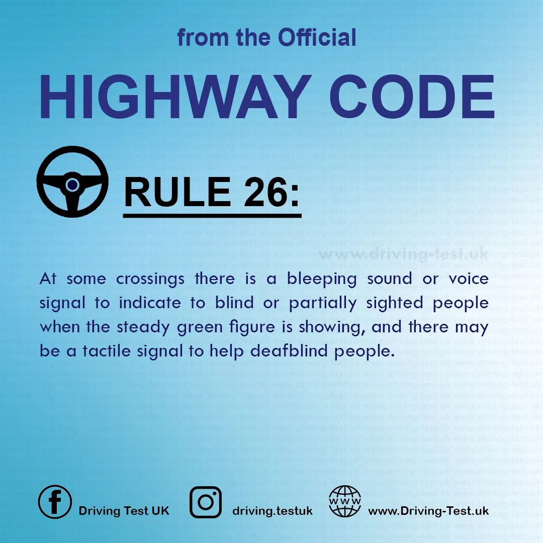The Highway Code UK pdf Driving Rules for pedestrians Rule 26