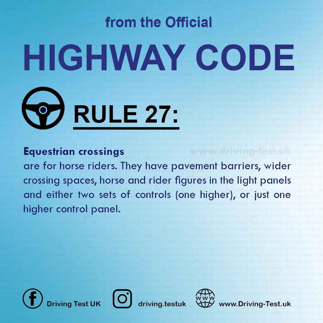The Highway Code UK pdf Driving Rules for pedestrians Rule 27