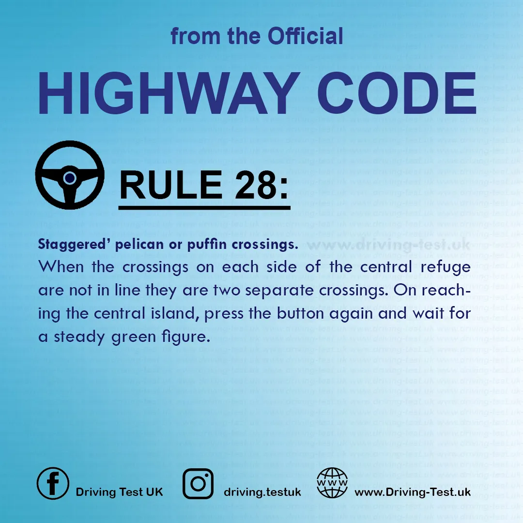 The Highway Code UK pdf Driving Rules for pedestrians Rule 28