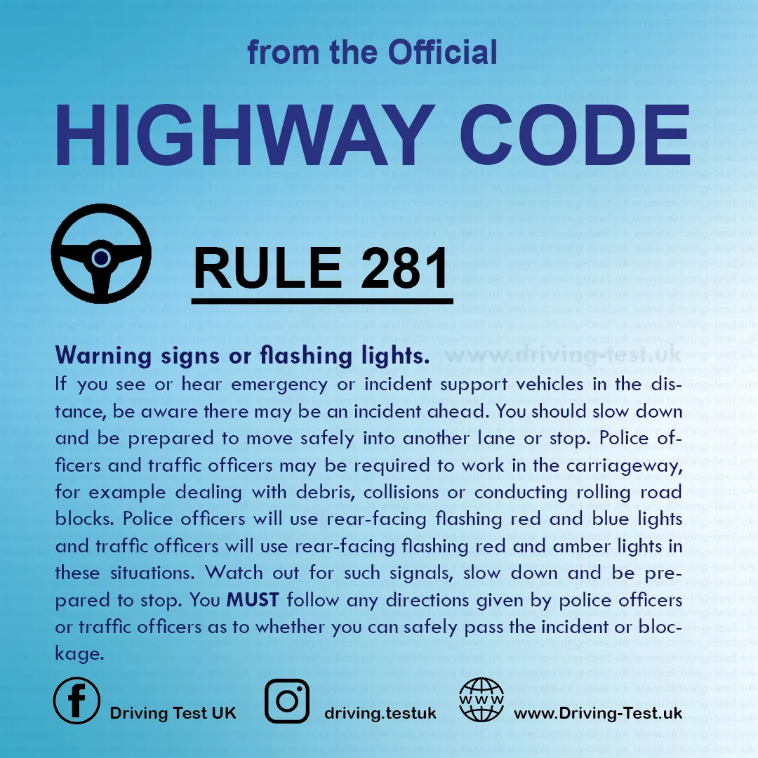 What to do if my car breaks down on motorway British Highway Code Rules free expert advice Rule 281