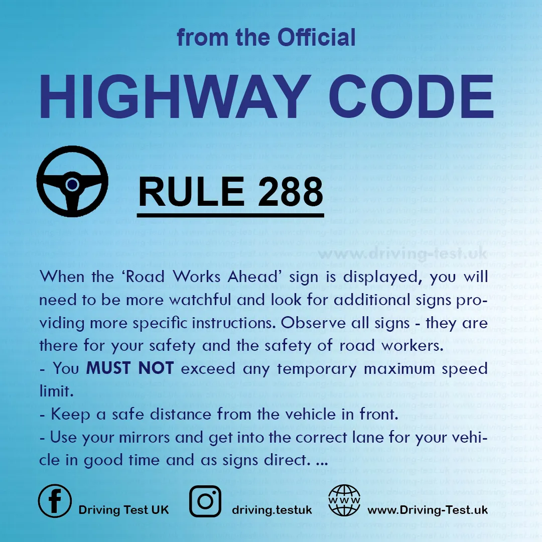 British Driving license UK how to pass exams Rule 288
