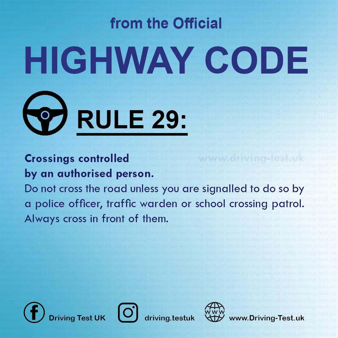The Highway Code UK pdf Driving Rules for pedestrians Rule 29