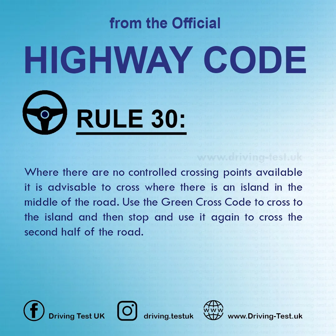 The Highway Code UK pdf Driving Rules for pedestrians Rule 30