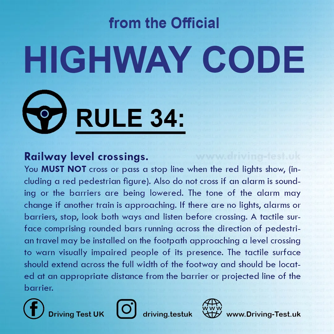 The Highway Code UK pdf Driving Rules for pedestrians Rule 34