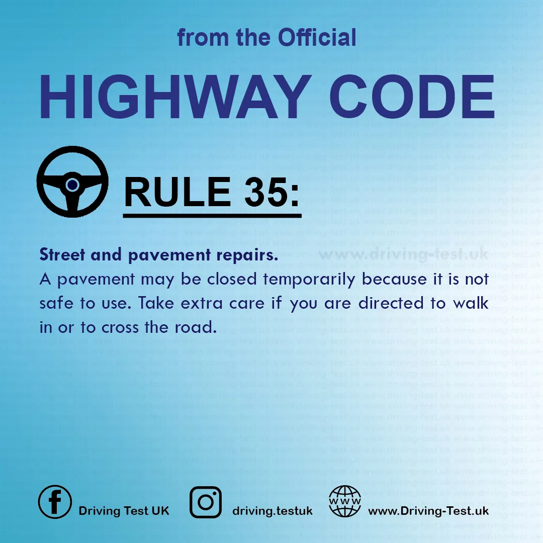 The Highway Code UK pdf Driving Rules for pedestrians Rule 35
