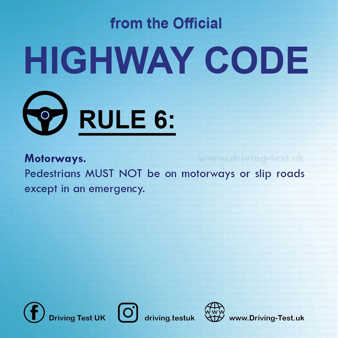 The Highway Code UK pdf Driving Rules for pedestrians Rule 6